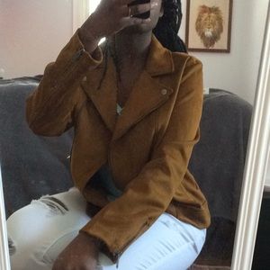 Suede Moto Jacket
